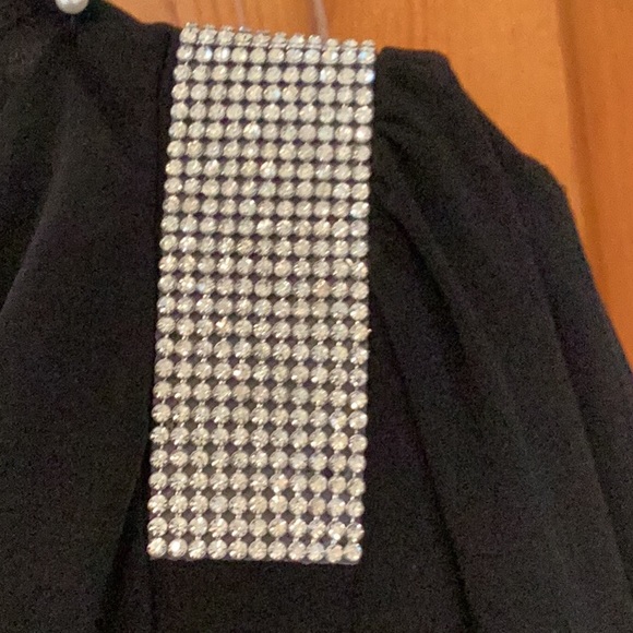 Ladies USA Sz. 8 Black Slip On Dress. Label Frank Lyman Design.  Made In Canada. - Picture 5 of 16